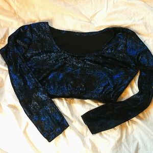 Velvet Choli, NWT,crop top,yoga, Bellydance, Zumba